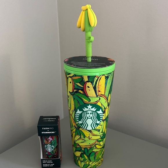 💚FARM Rio x Starbucks Tumbler and Keychain - Picture 1 of 7